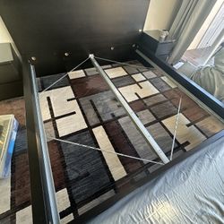 King Bed Frame And Matching Bedside Drawers
