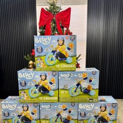 Fly Wheels Bluey Tricycle with 15 inch Front Wheel with Light Child Age 3 to 7 Years