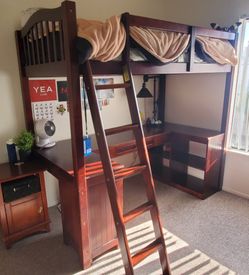 Wooden Loft Bed