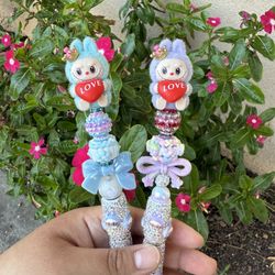 Labubu Rhinestone Beaded Pen 