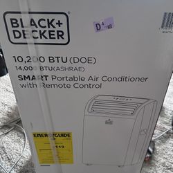 Black + Decker SMART Portable Air Conditioner W/ Remote (10,200 BTU)