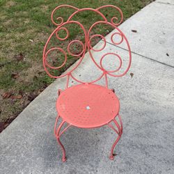 Lady Bug Child’s Chair Metal