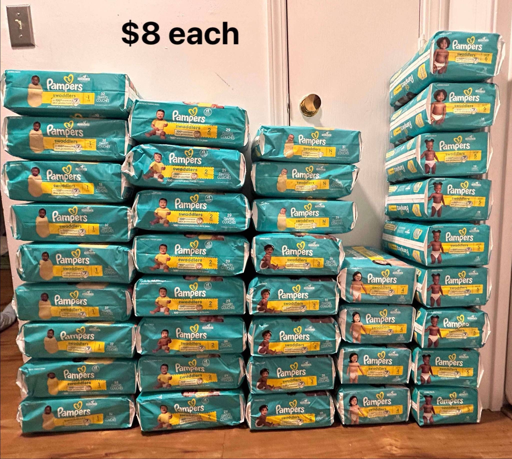 pampers size 2, 3, 4