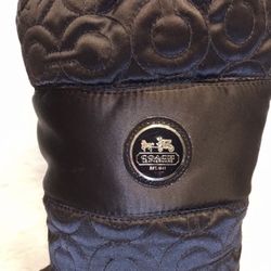 Dark Brown Chocolate Coach Winter Boots 