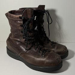 Belleville Boots • Men's Size 10 R• 330 ST • Round Toe Lace Up Military Brown