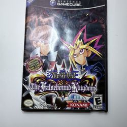 Yu-Gi-Oh! The Falsebound Kingdom (Nintendo GameCube, 2003) Case + Disc