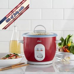 🏆 Red Oster 3-Cup Rice Cooker and Steamer