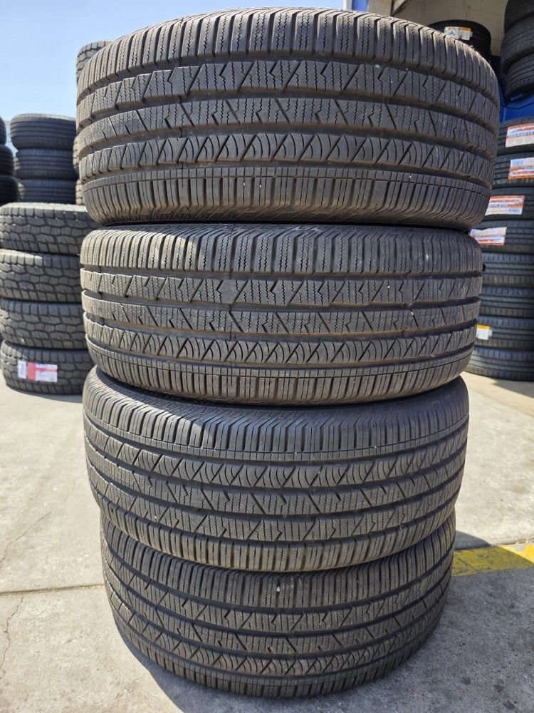 255 55 19 Tires Con 90% De Vida Las 4 De La Marca CONTINENTAL