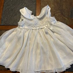 Bonnie Baby White Dress 3-6 Months