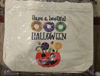 Canvas Halloween totes