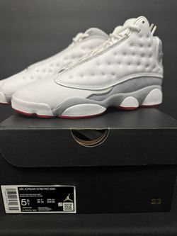 Air Jordan 13 Retro (GS) 5.5y (White/True Red-Wolf Grey)
