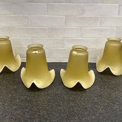 Vianne Tulip Vintage Glass Shades - Set of 4