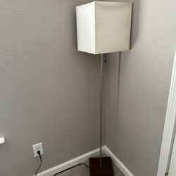Standing Lamp W White Square Lamp Shade 