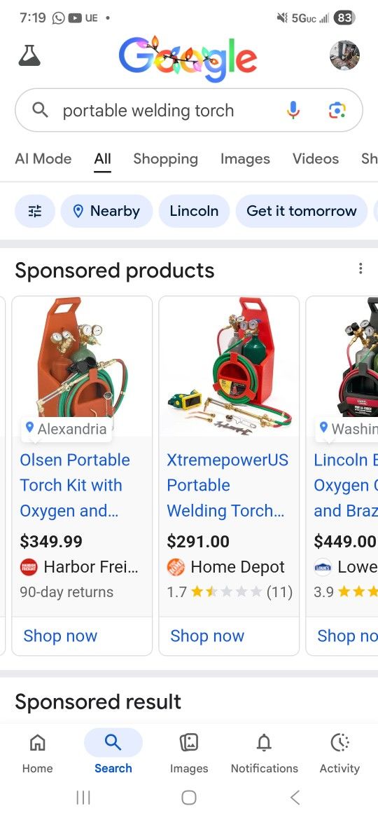 Portable Welding Torch.