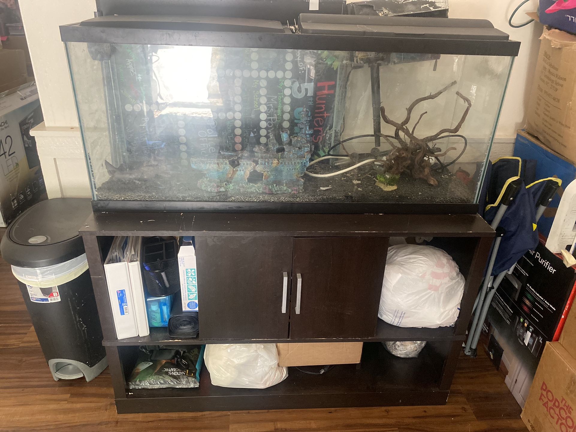 Fish Tank And Shelf Stand