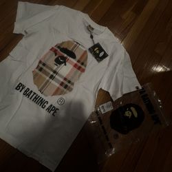 Bape T Shirt X Burberry Collab