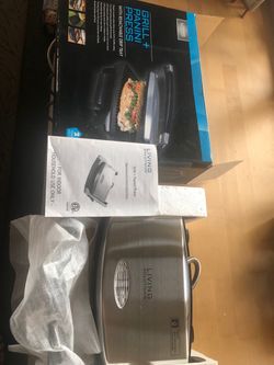 Grill + panini press - NEW in BOX !! $20 CASH firm !! Must come to HB , OC