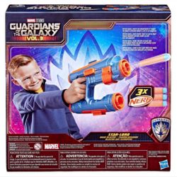Marvel Studios' Guardians of the Galaxy Nerf Star-Lord Quad Blaster with 3 Darts