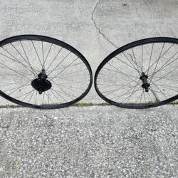 26 Inch Wheel Set With 7 Speed Freewheel