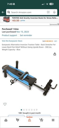 Stretcher for lower back pain