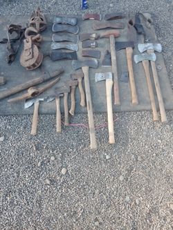 Axes, rigging blocks, chokers PRICE OBO