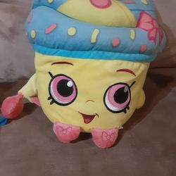 Shopkins Cupcake Queen Limited Edition Plush/Decorative Pillow 2013 16 inch