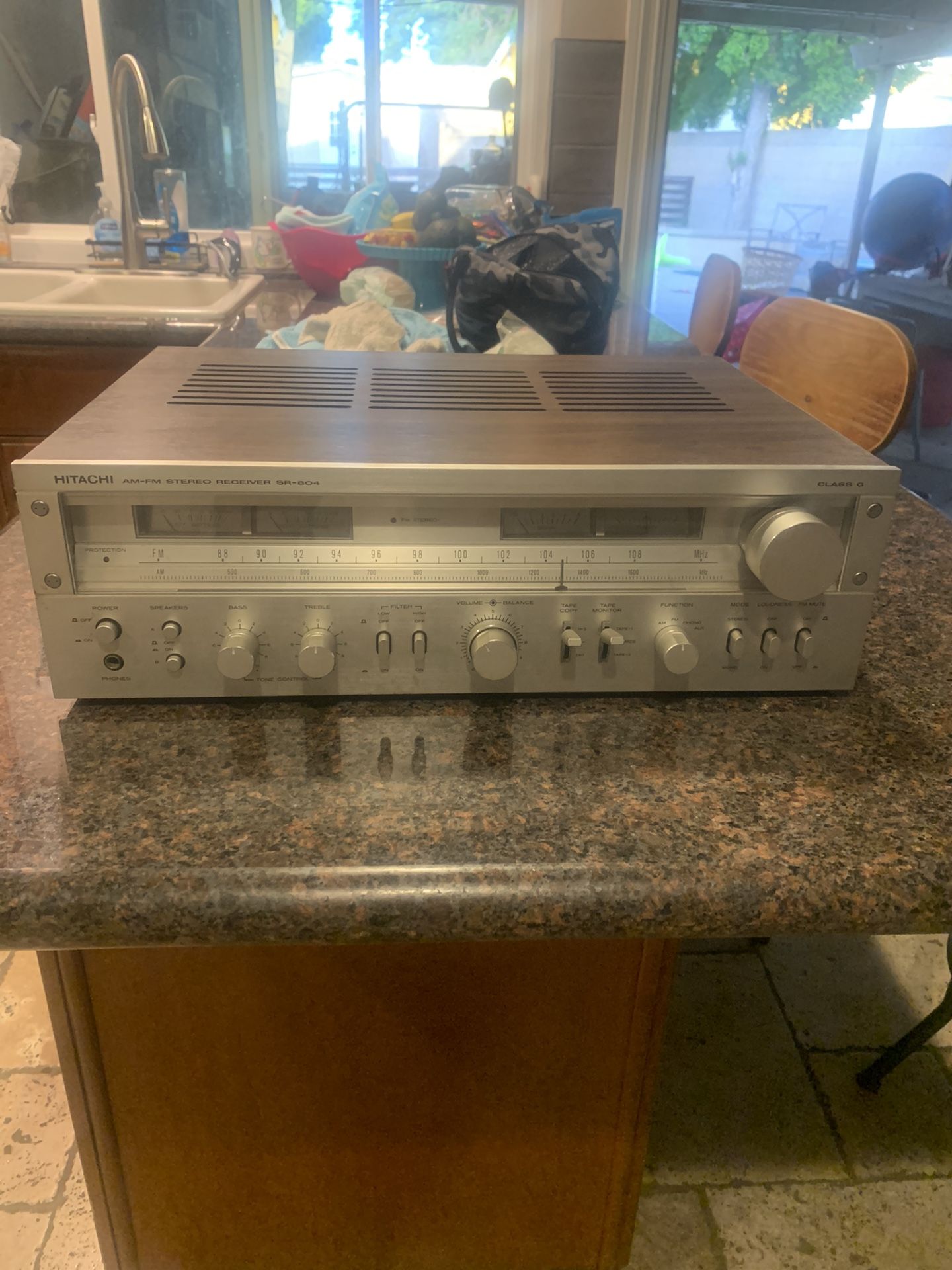 Rare Find 1978 HITACHI am-fm Stereo Receiver SR-804 Class -G Rare
