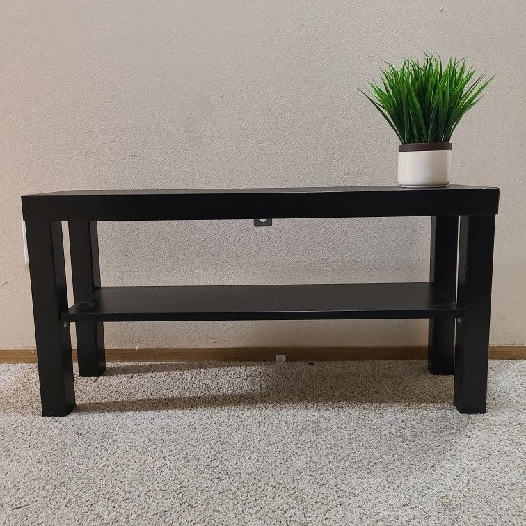 Ikea Lack Table / Stand + 2x Wall Shelf