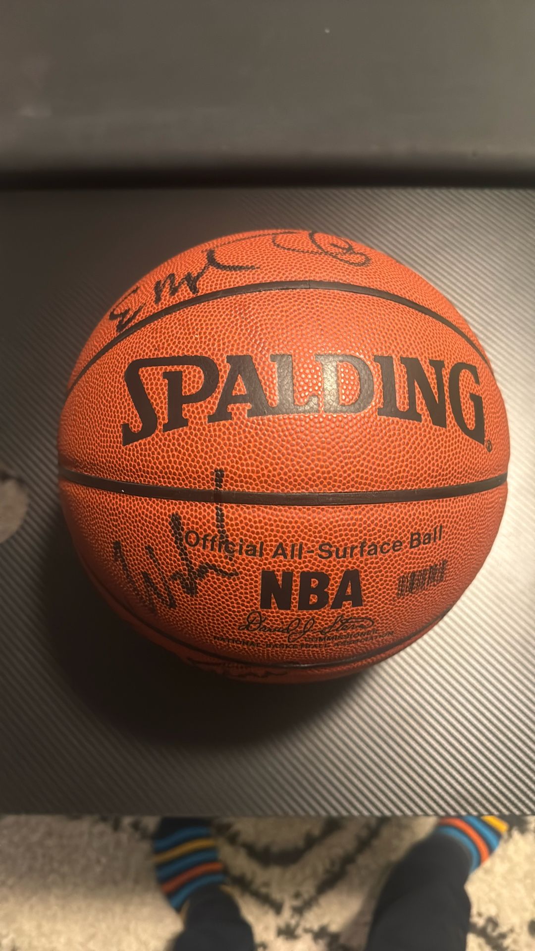Sacramento Kings Team Signed Basketball Championship Year 2002 2003