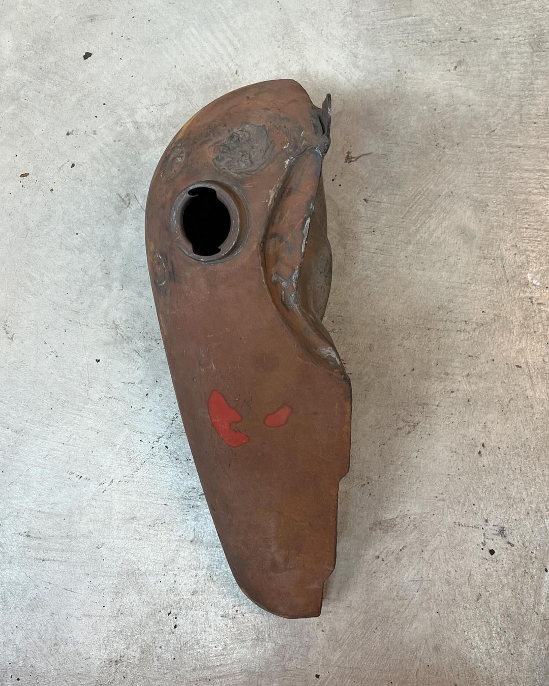 Left side 1941-46 Knucklehead gas tank.