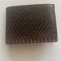 Handcrafted Snakeskin Leather Wallet