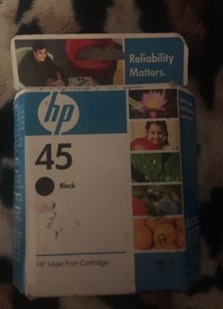 Hp 45 black ink (new) never opened