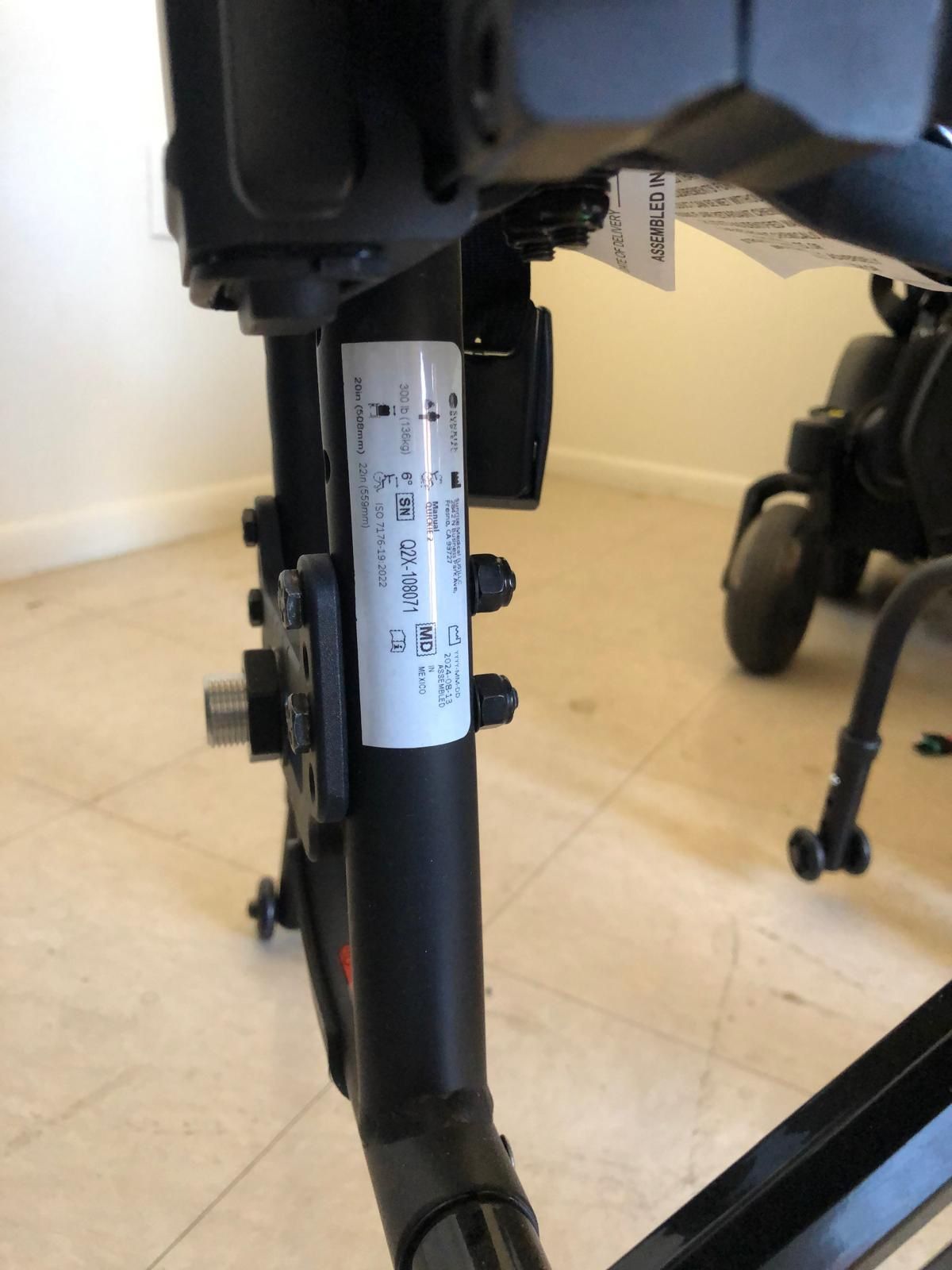 2024 Quickie 2 Manual Wheelchair -Seat 16” x 20”