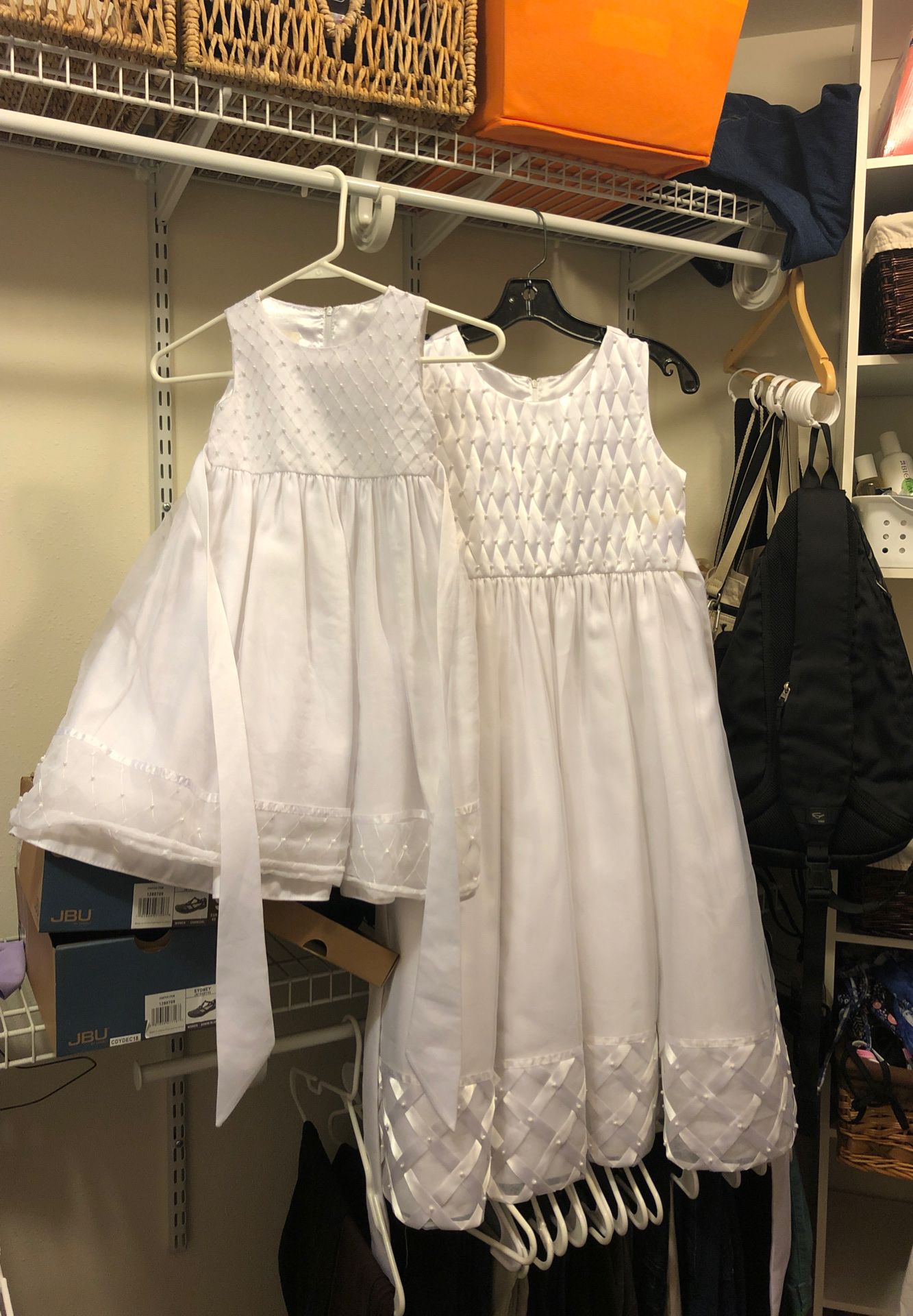 Matching flower girl dresses