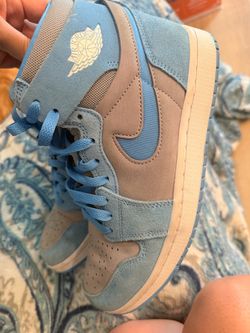 Air Jordan 1 High Blue Grey Sneakers 9 1/2