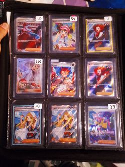 Pokemon cards full art trainers/playables