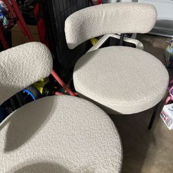 two modern chairs 