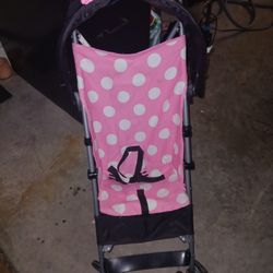 Pink Minnie Stroller 