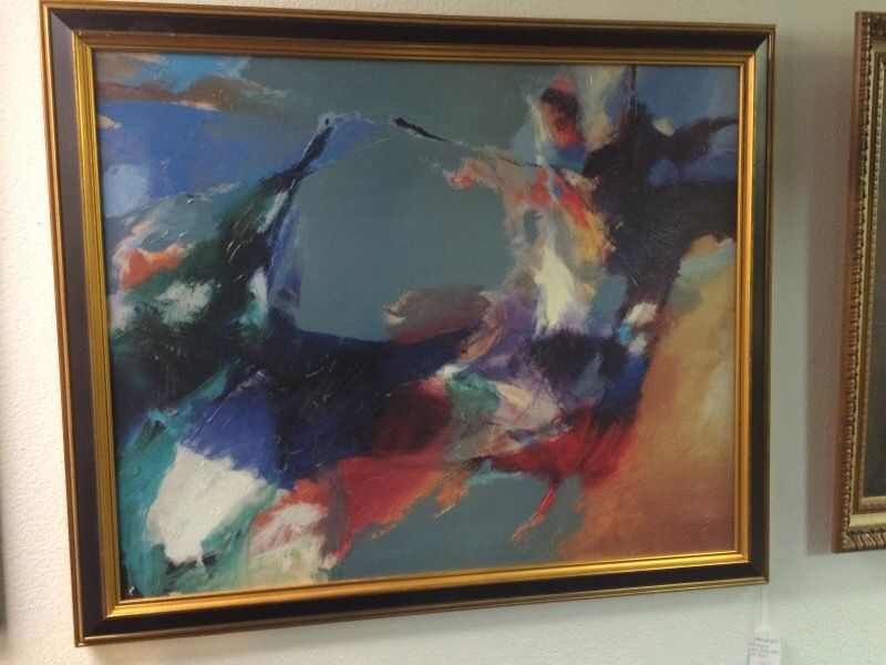 Abstract Oil on Canvas