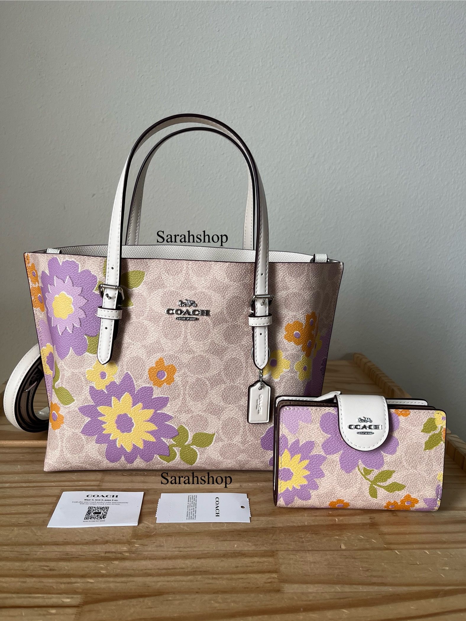 Coach Mollie Tote 25 In Signature Floral Set