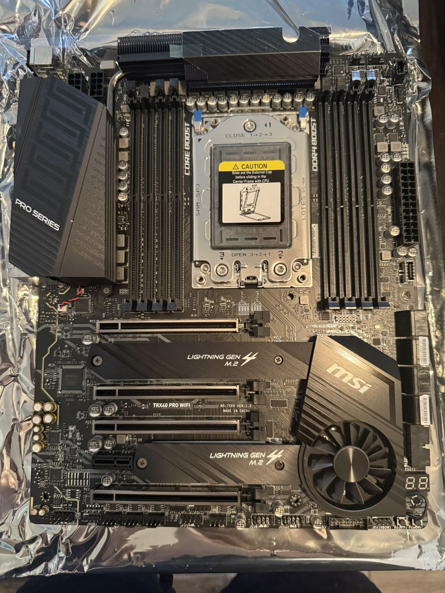 PC Motherboard MSI TRX40 ProWifi For 3rd Gen!!! New!!!