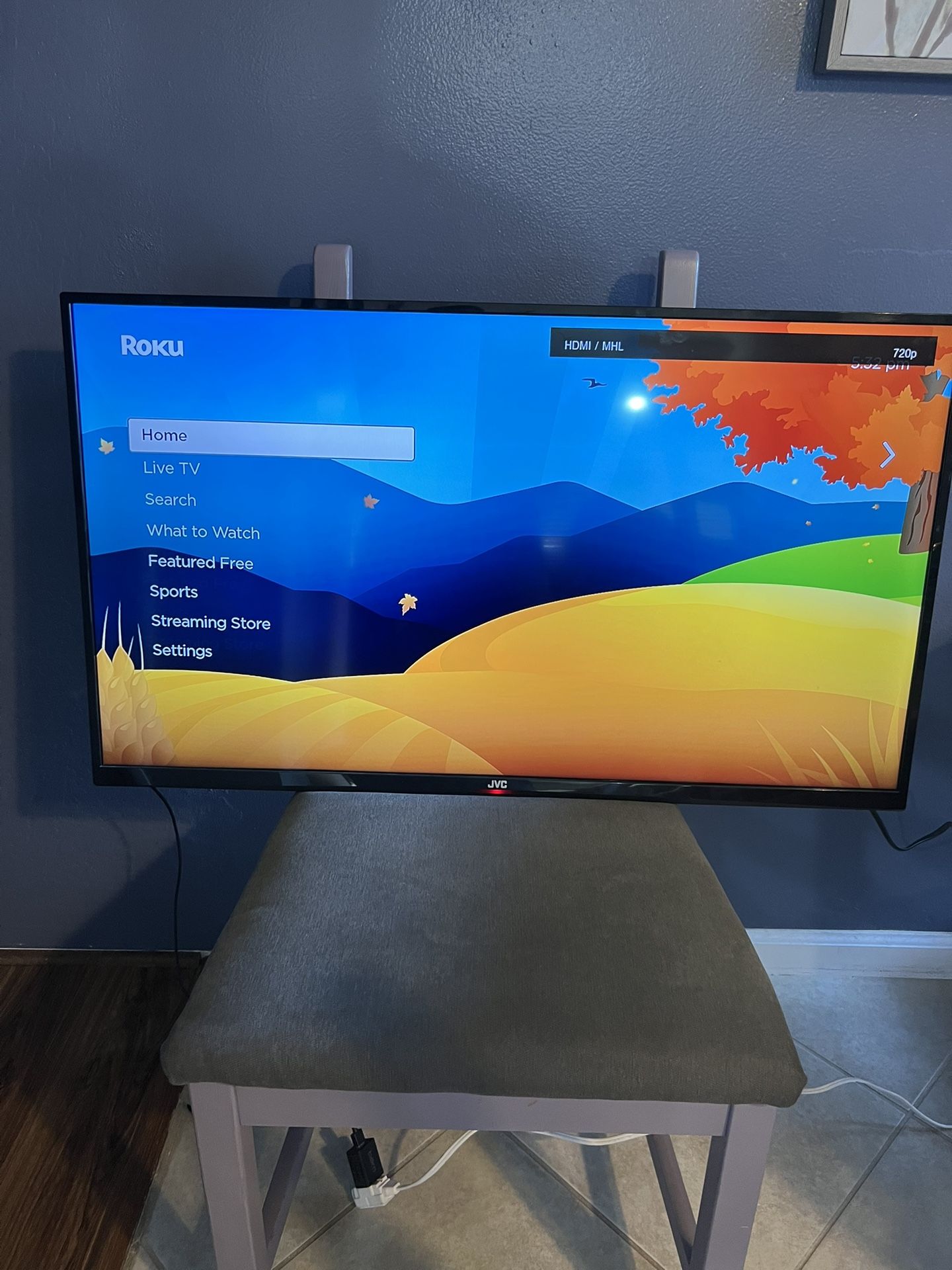 JVC 40” LED Flat Screen TV
