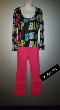 ** Silky Top and Pant Set **