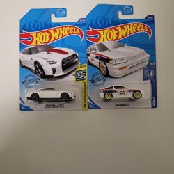 Hot Wheels-/ "17 Nissan GT-R (R35)/'88 Honda CR-X