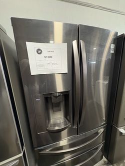 LG French Door Refrigerator Black Stainless