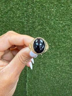 14k Black Stone Ring