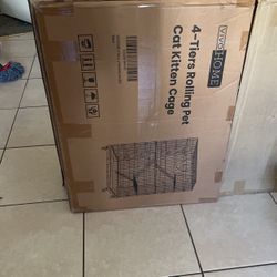 4 Tier Rolling Cart In Box 