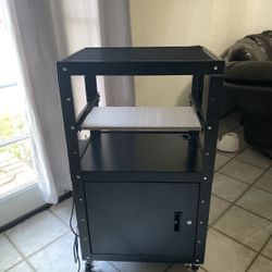 Portable Av Cart Multipurpose Rolling Office