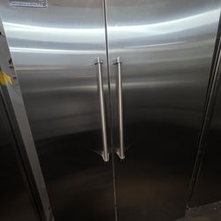 48"  VIKING BUILT IN STAINLESS STEEL REFRIGERATOR 