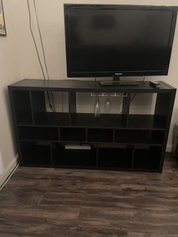 IKEA KALLAX Shelf Unit with Wine Glass Rack